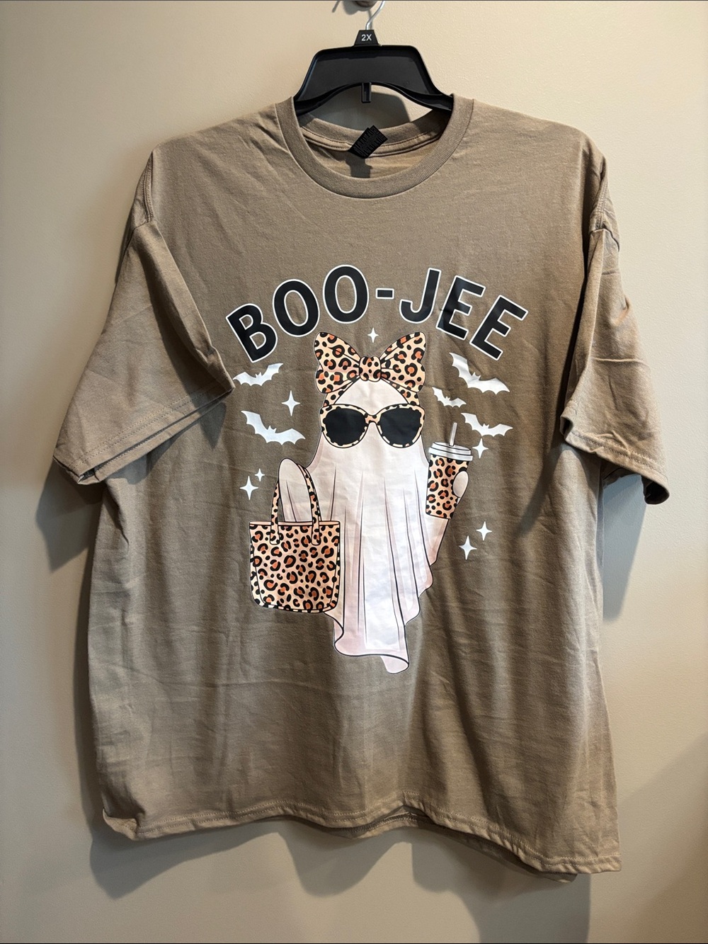 BOO-JEE Brown Halloween Ghost T-Shirt